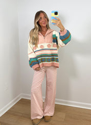 Vintage Charm Quarter Zip Up