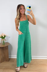 Warm Breeze Jumpsuit-KELLY GREEN