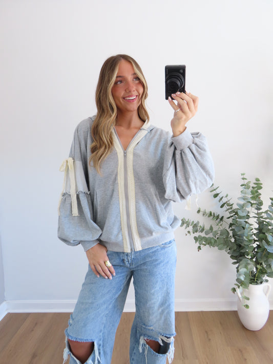 Cottage Lace Zip-Up
