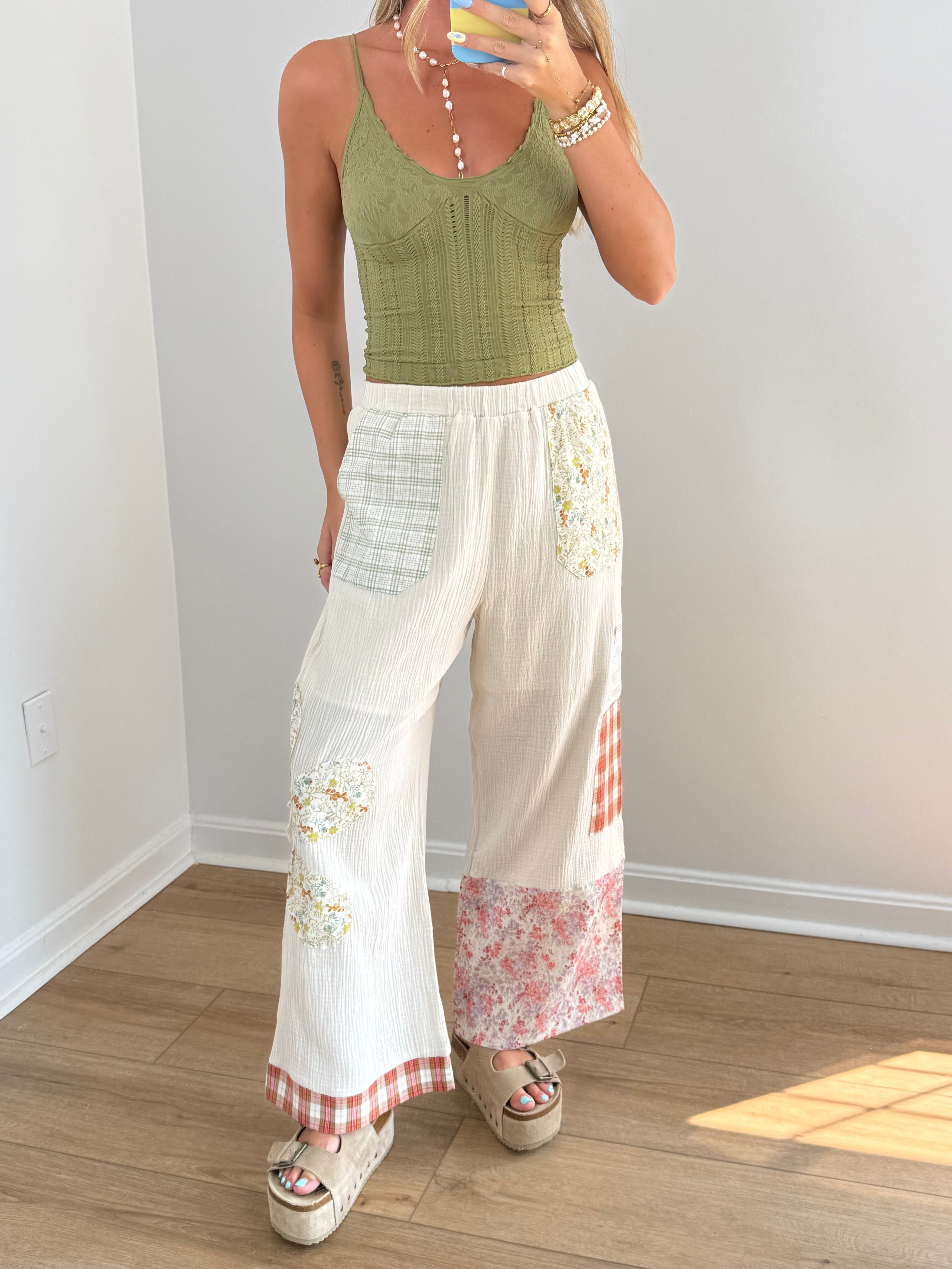 Last Bloom Patchwork Pants