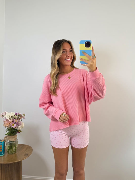 Sweet Motion Open Back Knit Top