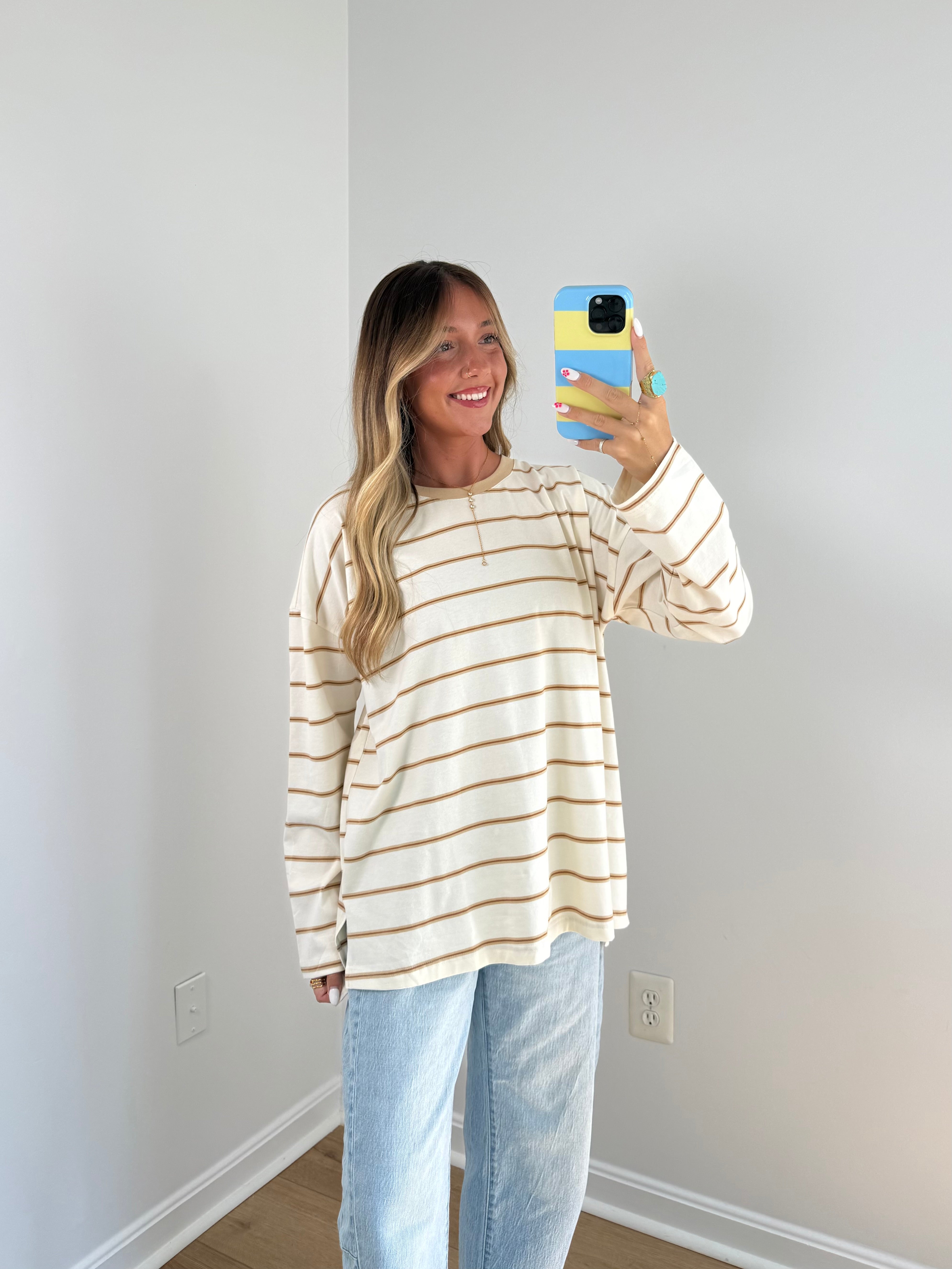 Riley Oversized Long Sleeve- Taupe