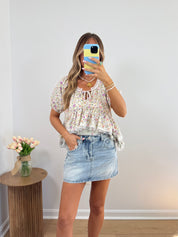 Classic Denim Mini Skort