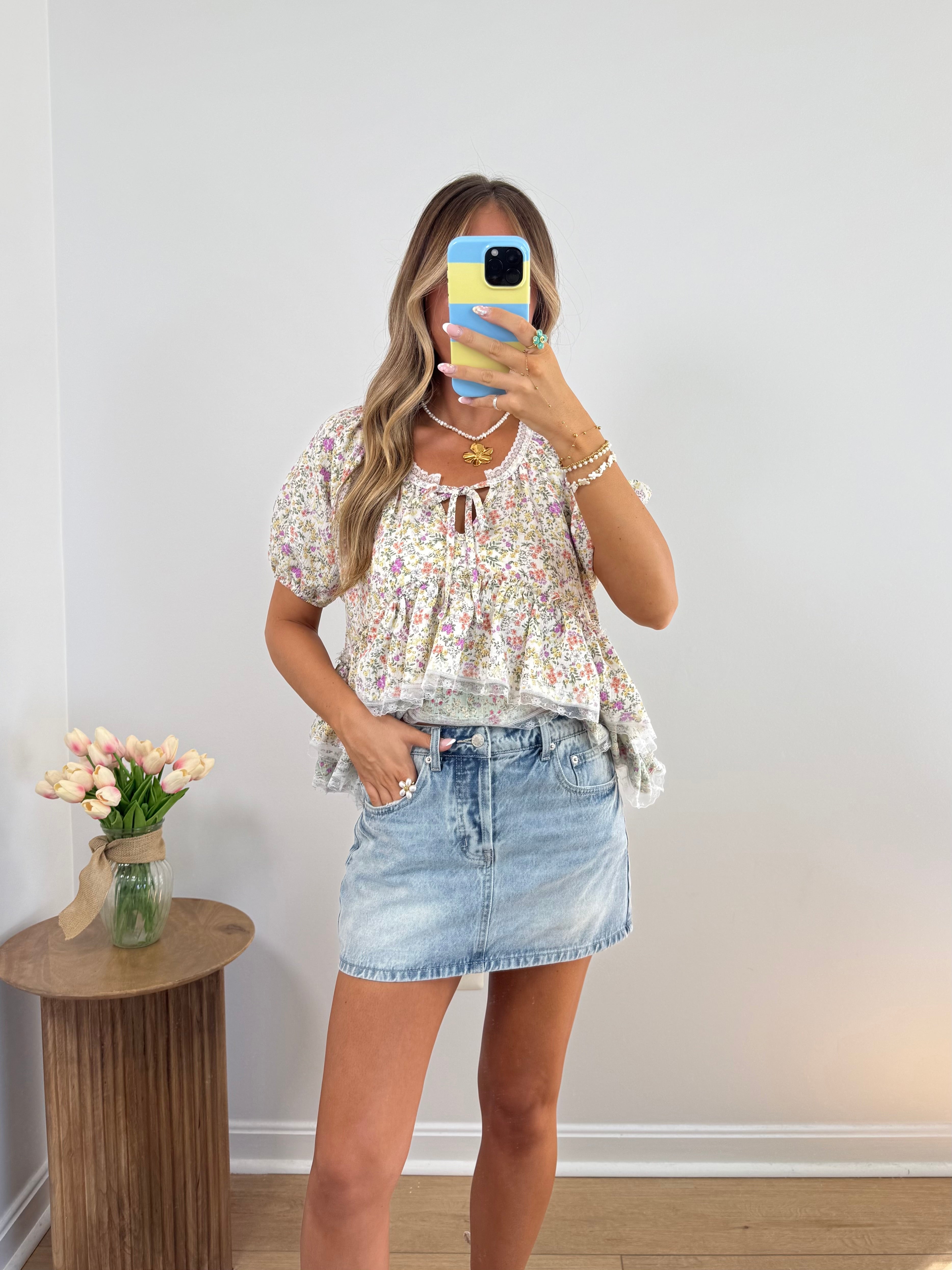 Classic Denim Mini Skort