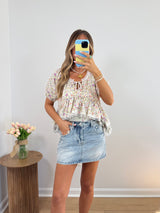 Classic Denim Mini Skort