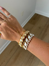 Lila Crystal Stretch Bracelet