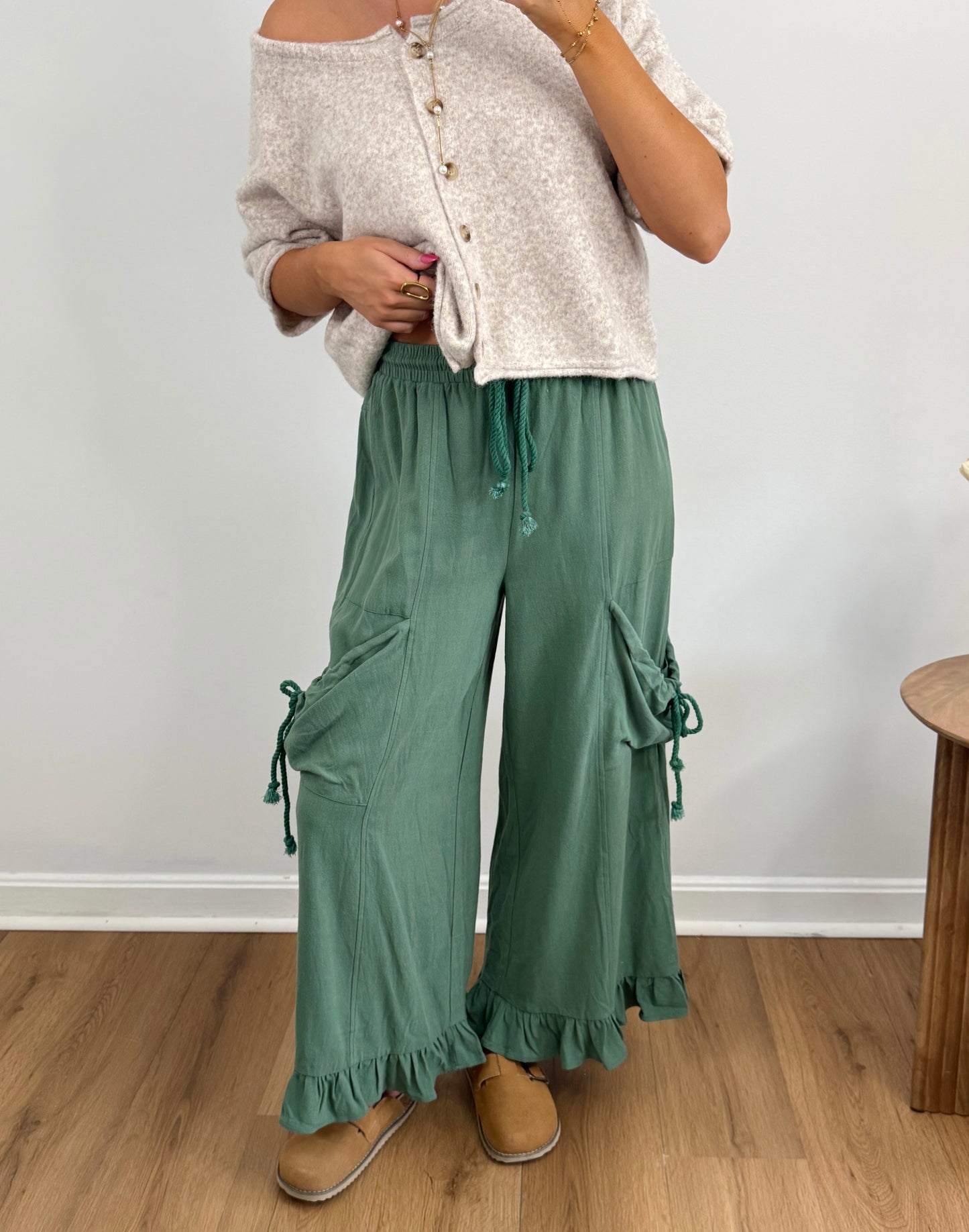 Just Bloom Pants- GREEN