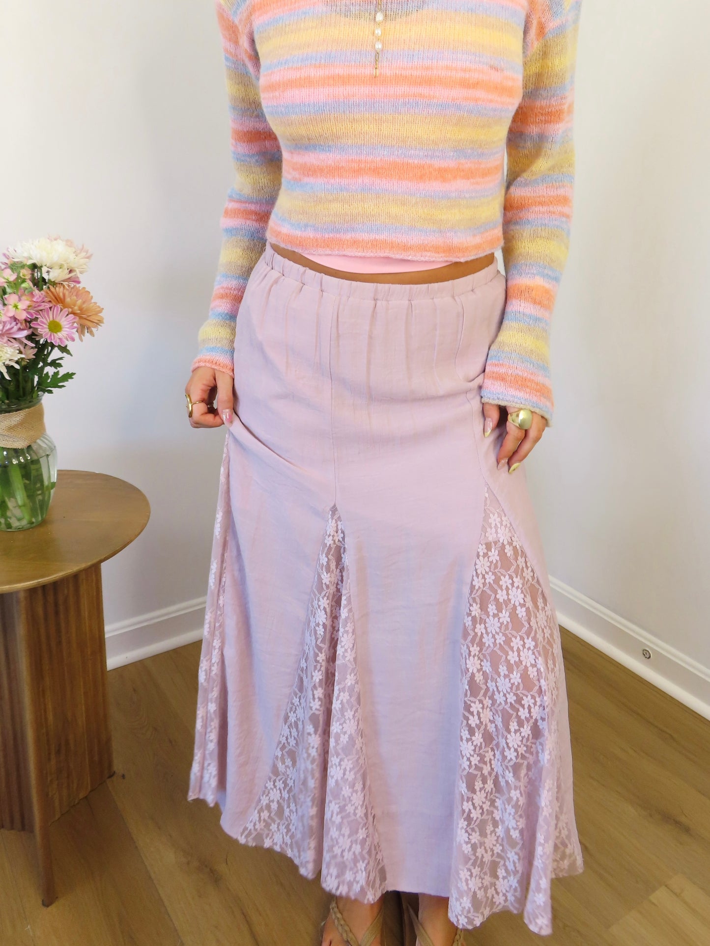 Lilac Lace Skirt