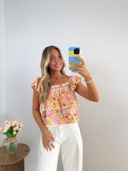 Blush Garden Blouse