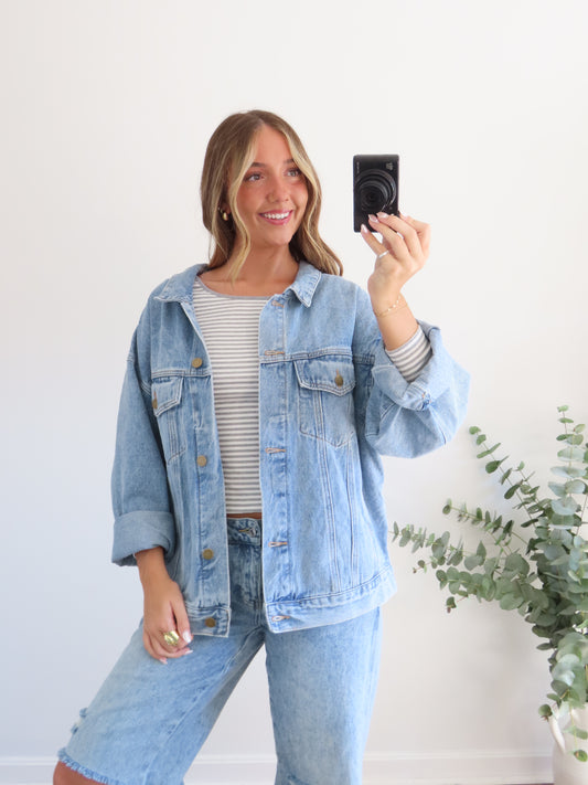 Oversized & Effortless Jean Jacket