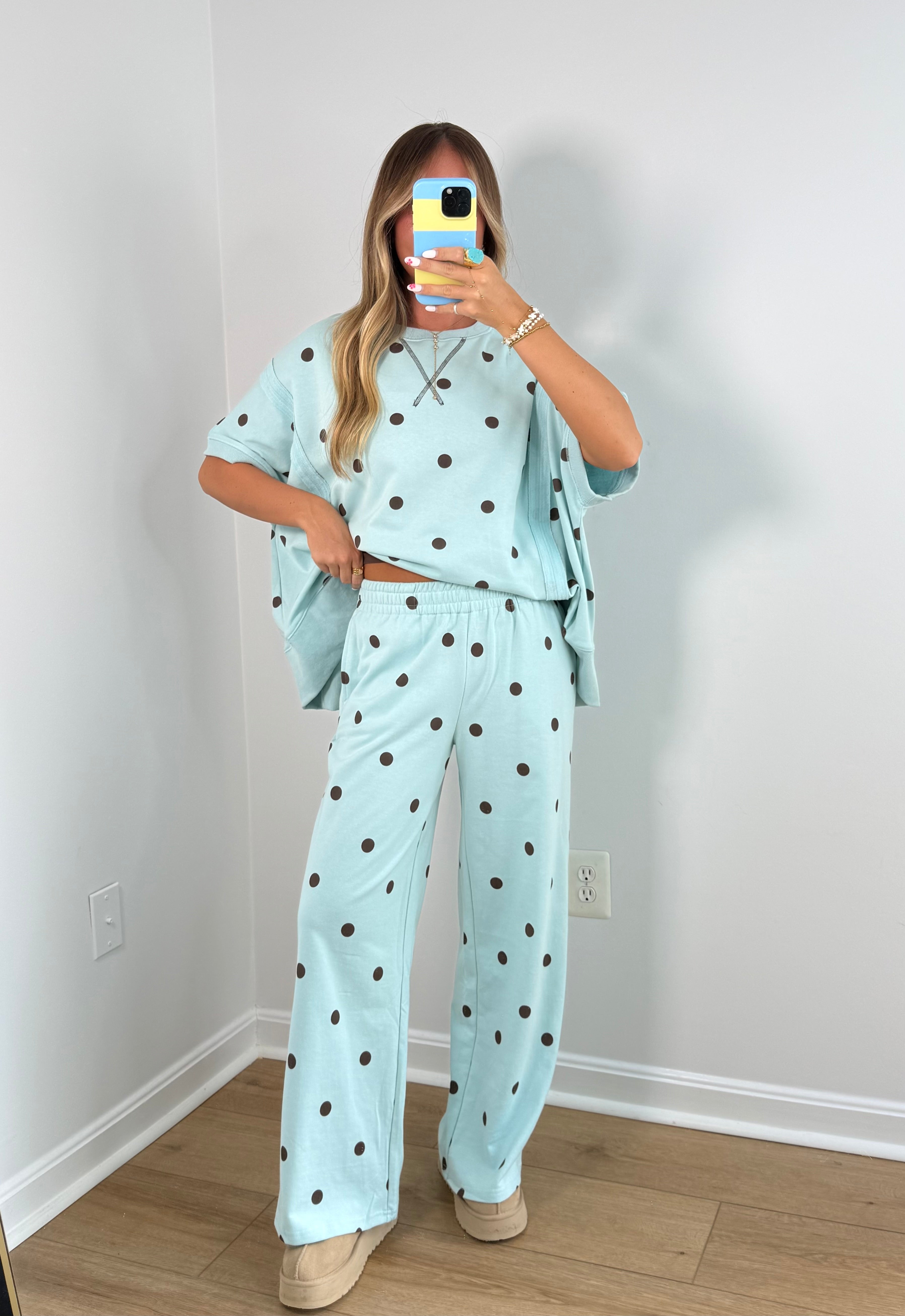 Blu Dottie Set