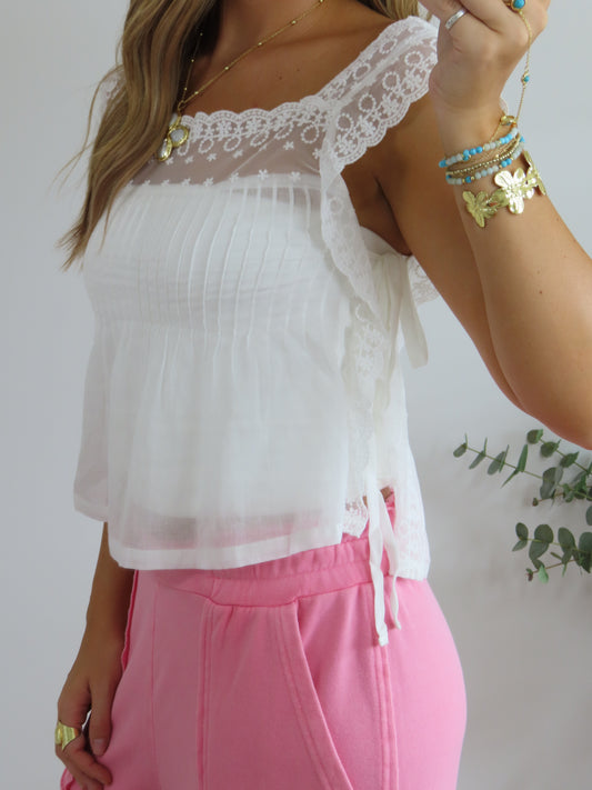 Daisy Lace Top