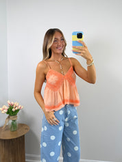 Delilah Tank- Coral