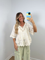 Flora Beaded Blouse