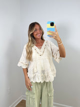 Flora Beaded Blouse