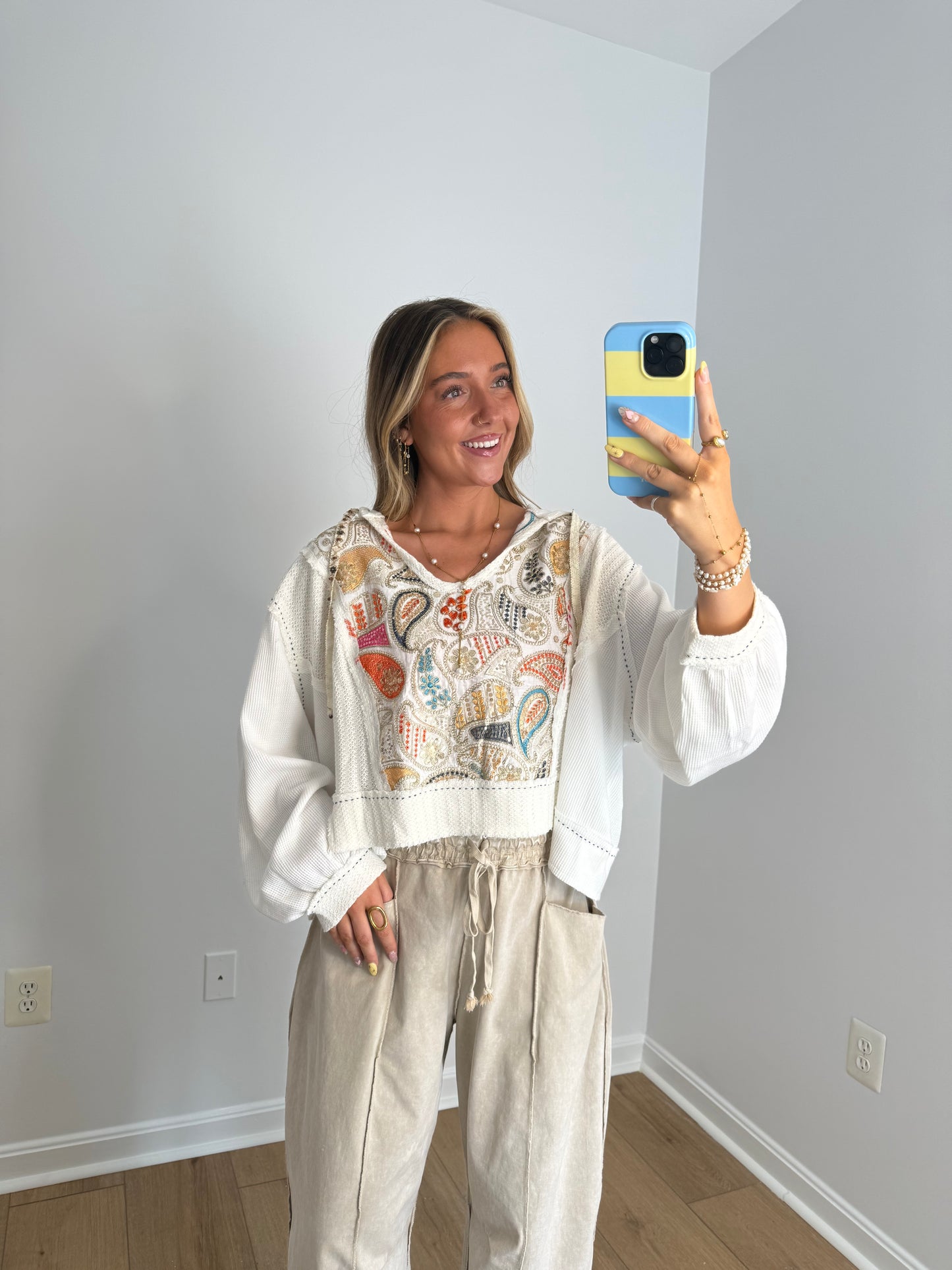 Colorful Paisley Pullover