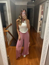 Pink Petals Pants
