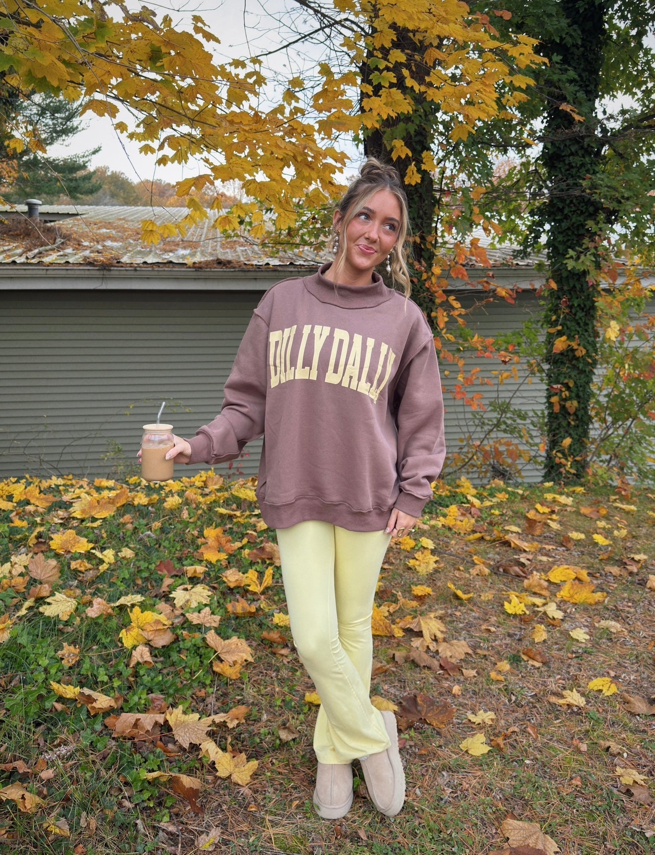 Dilly Dally Mockneck Sweatshirt