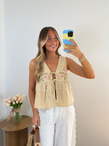 Wildflower Tie Front Top