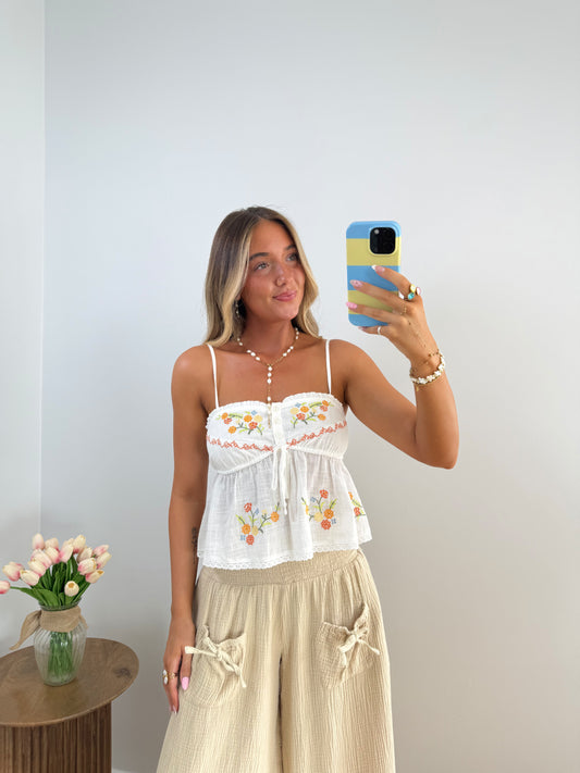 Flower Field Tank- White (PREORDER 4/24)