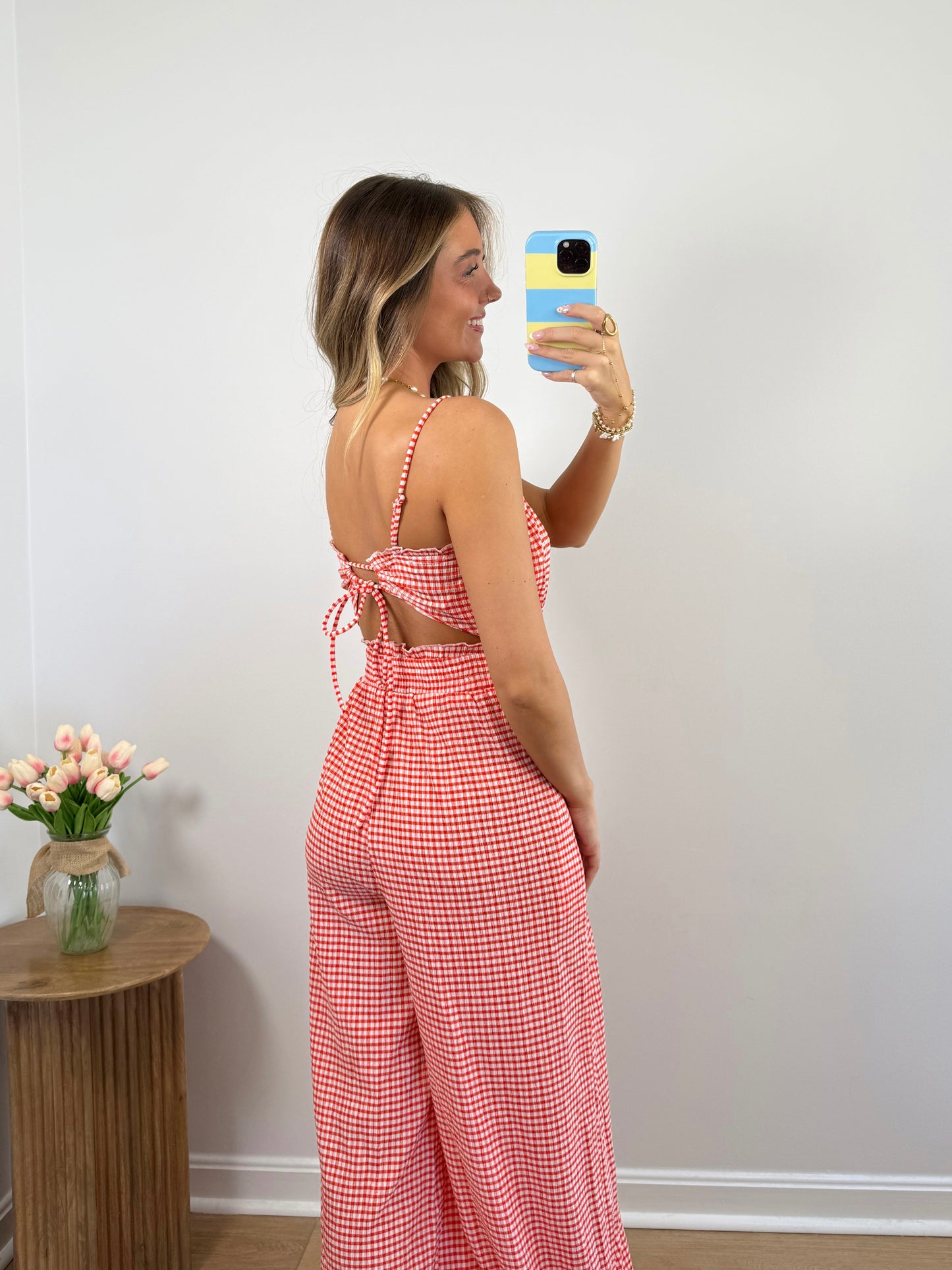 Gingham Jumpsuit