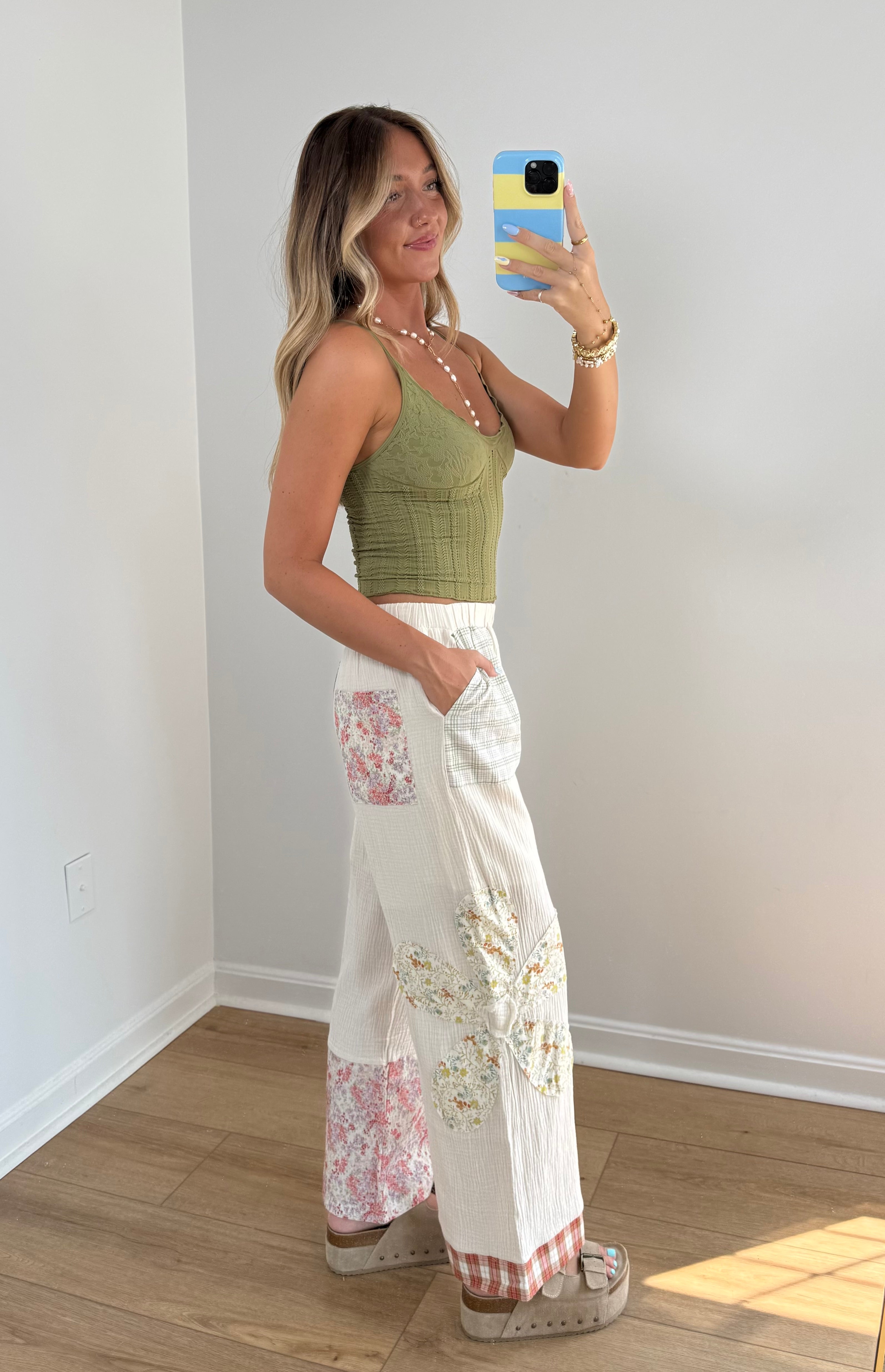 Last Bloom Patchwork Pants