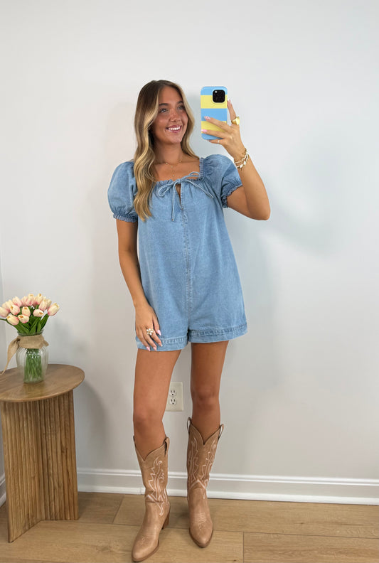 Denim Darling Romper