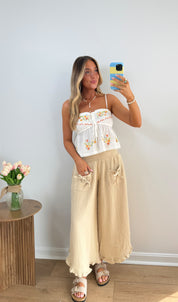 Golden Hour Pants- Oatmeal