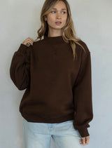 Chocolate Mockneck