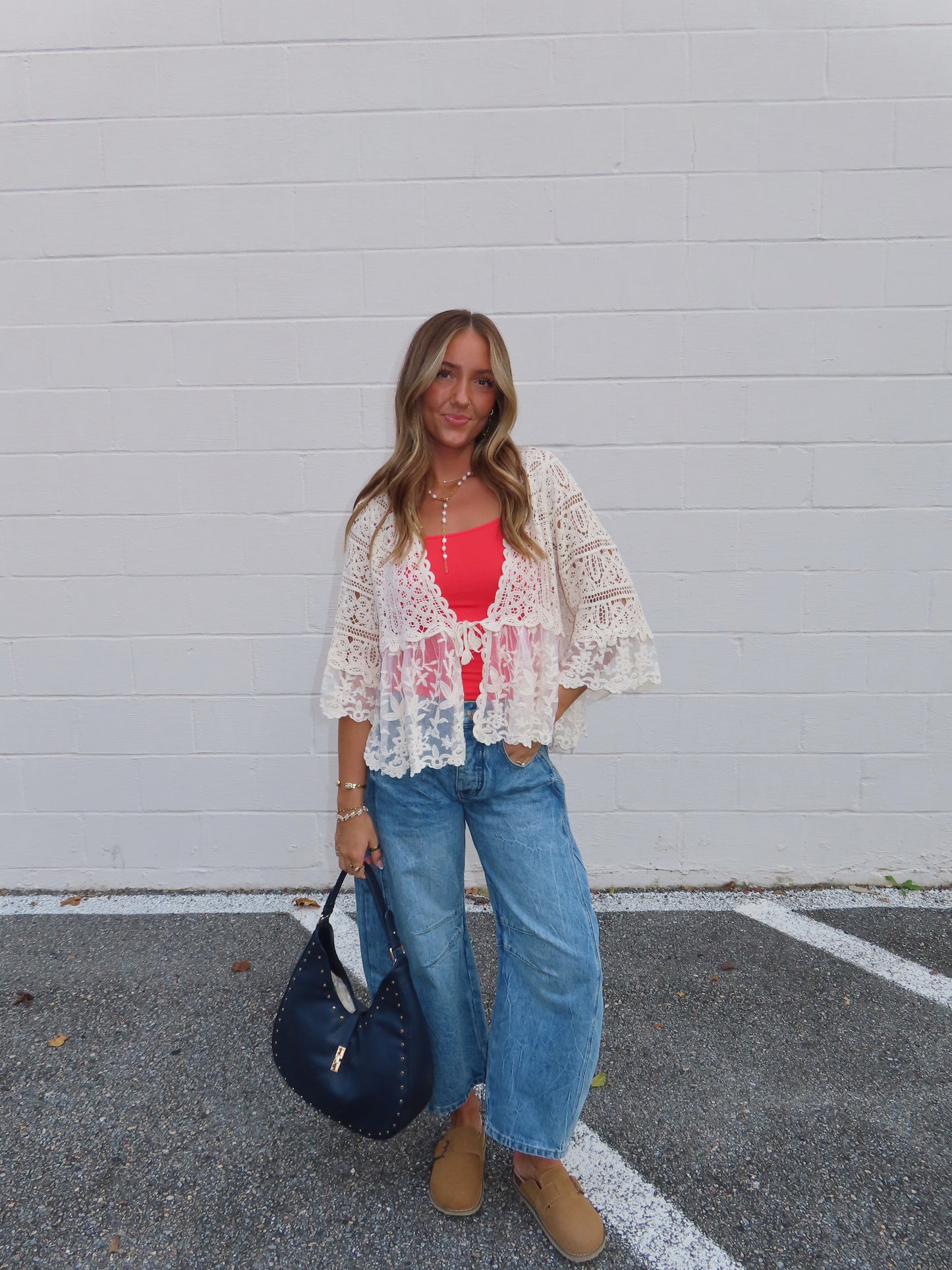 Carefree Tie Front Top