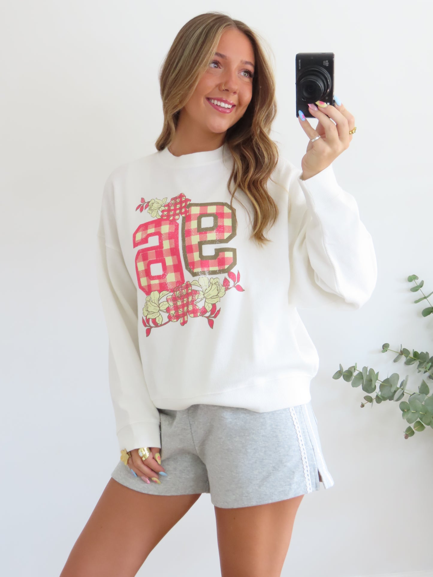Cutest On Campus Thermal Graphic Top