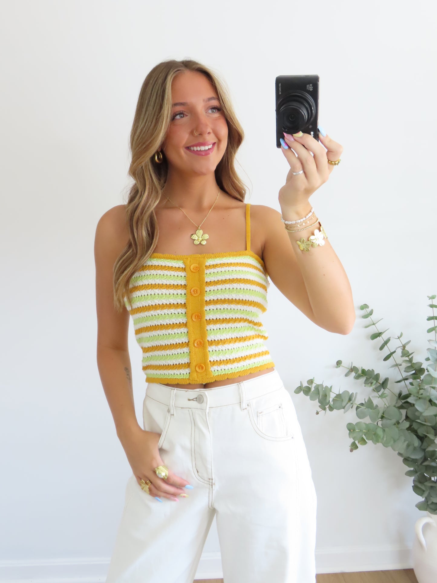 Honeydew Crochet Tank