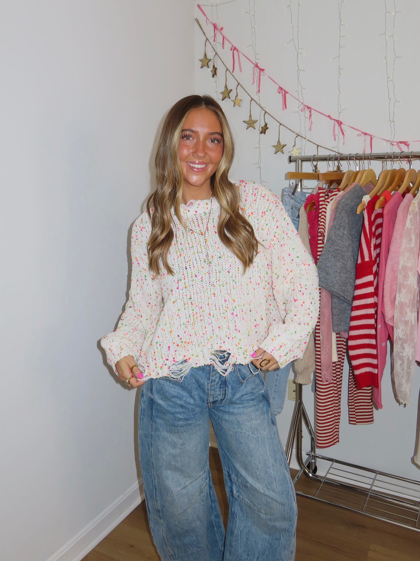 Cue The Confetti Sweater