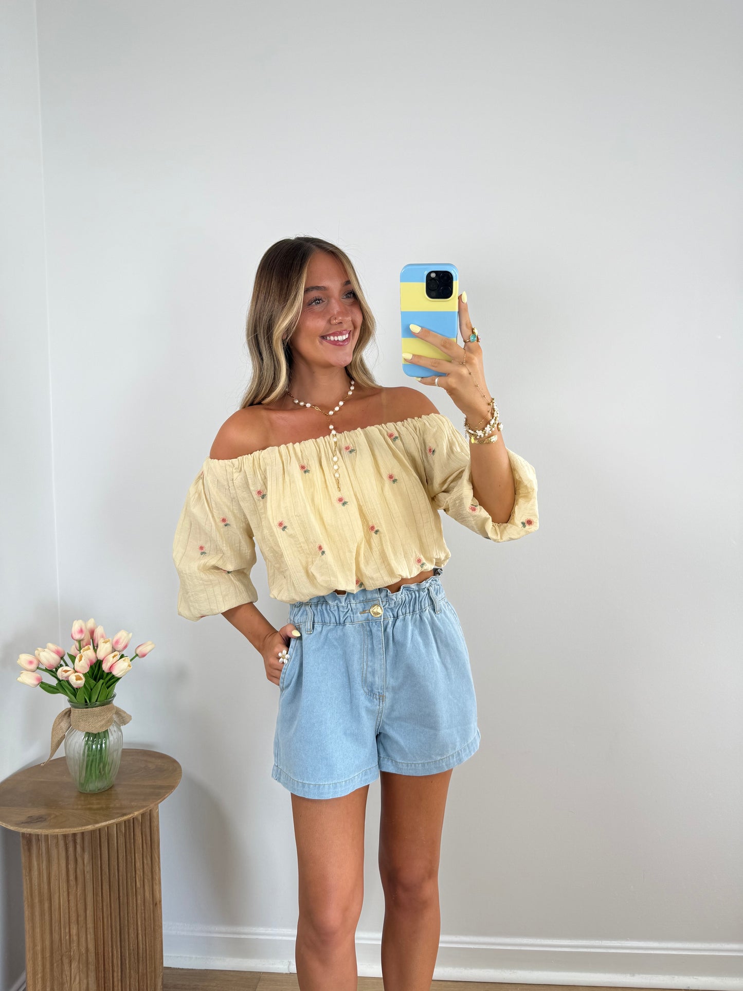 Picked For You Off-Shoulder Blouse