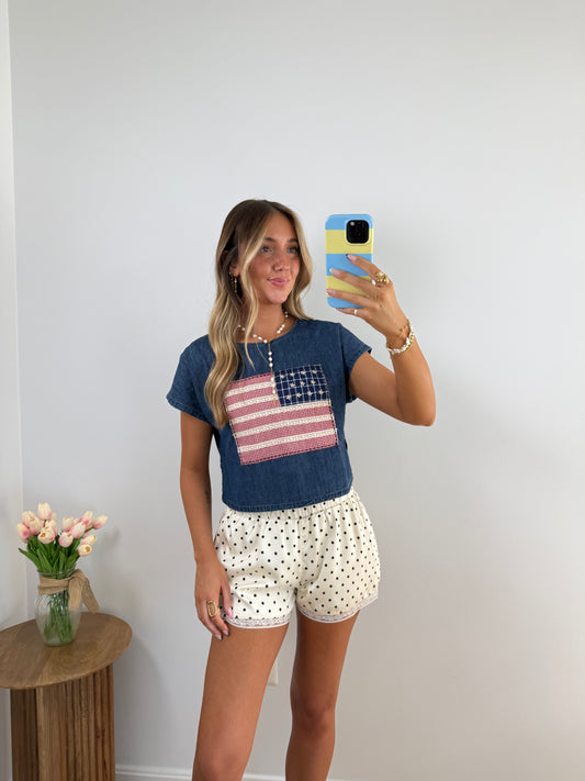 All American Denim Top