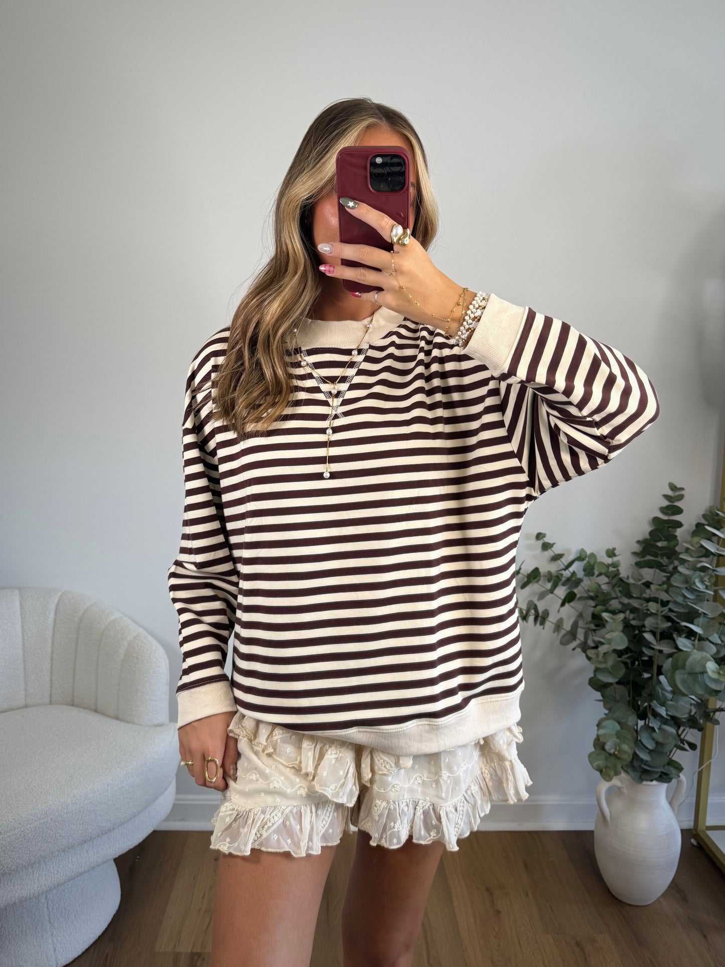 Cozy In Stripes Pullover