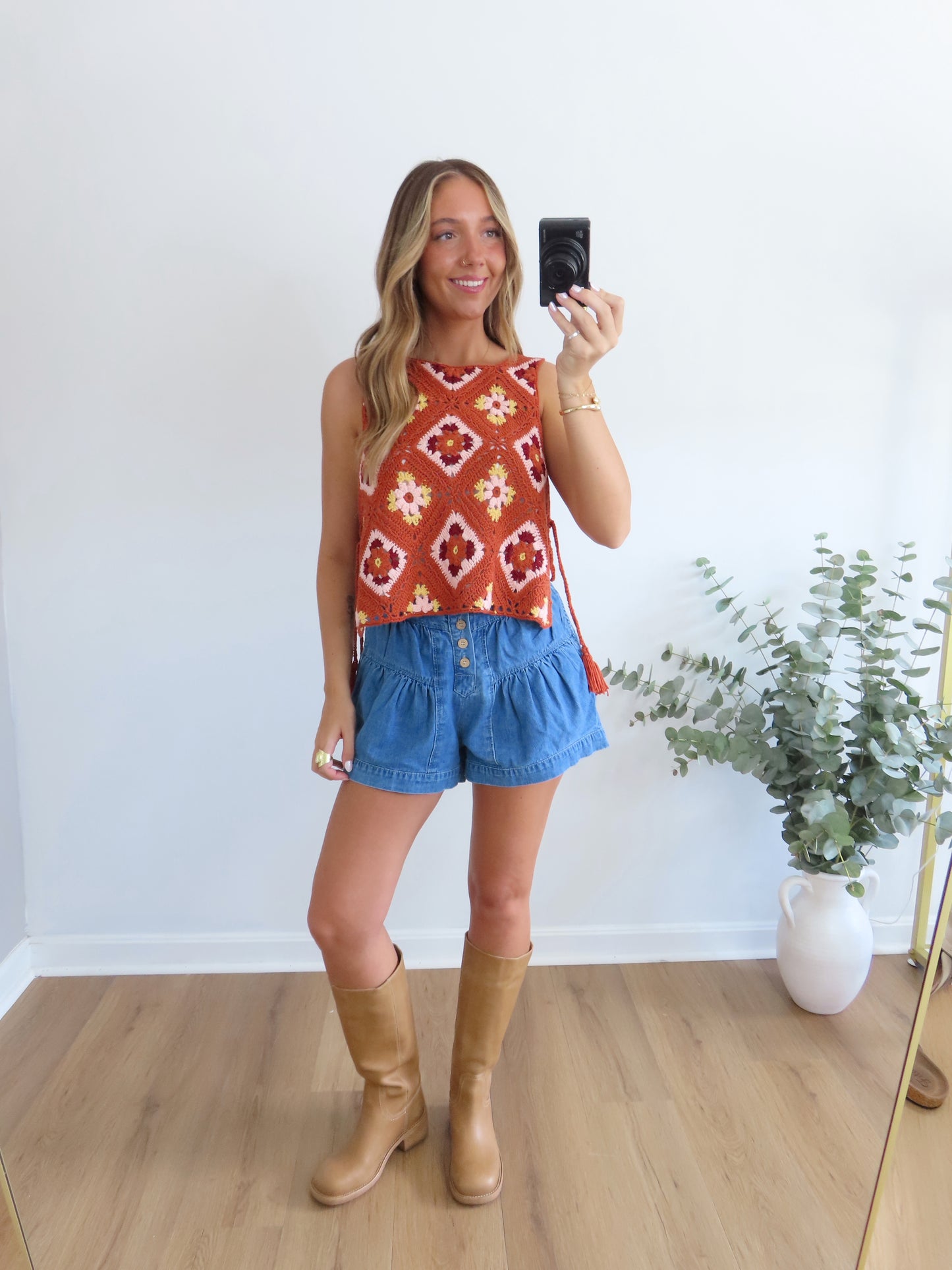 Autumn Petals Crochet Top