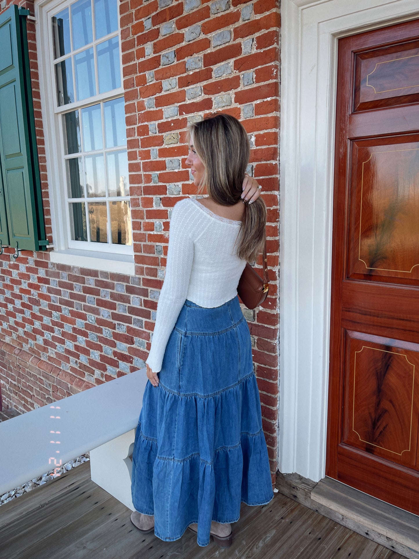 Romance Denim Skirt