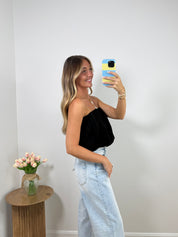 Bubble Tube Top (WHITE & BLACK)