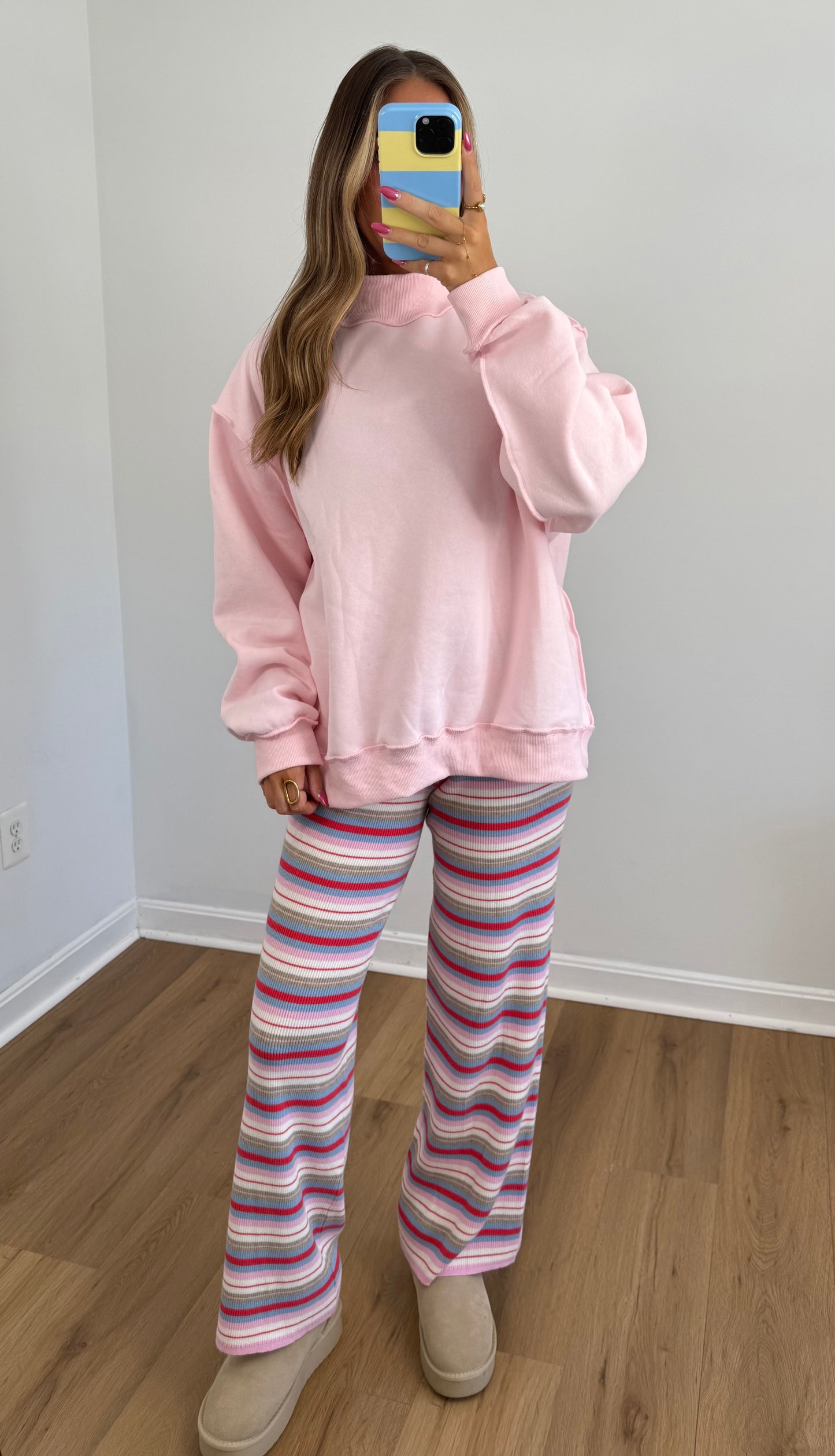 Candy Stripe Knit Pants