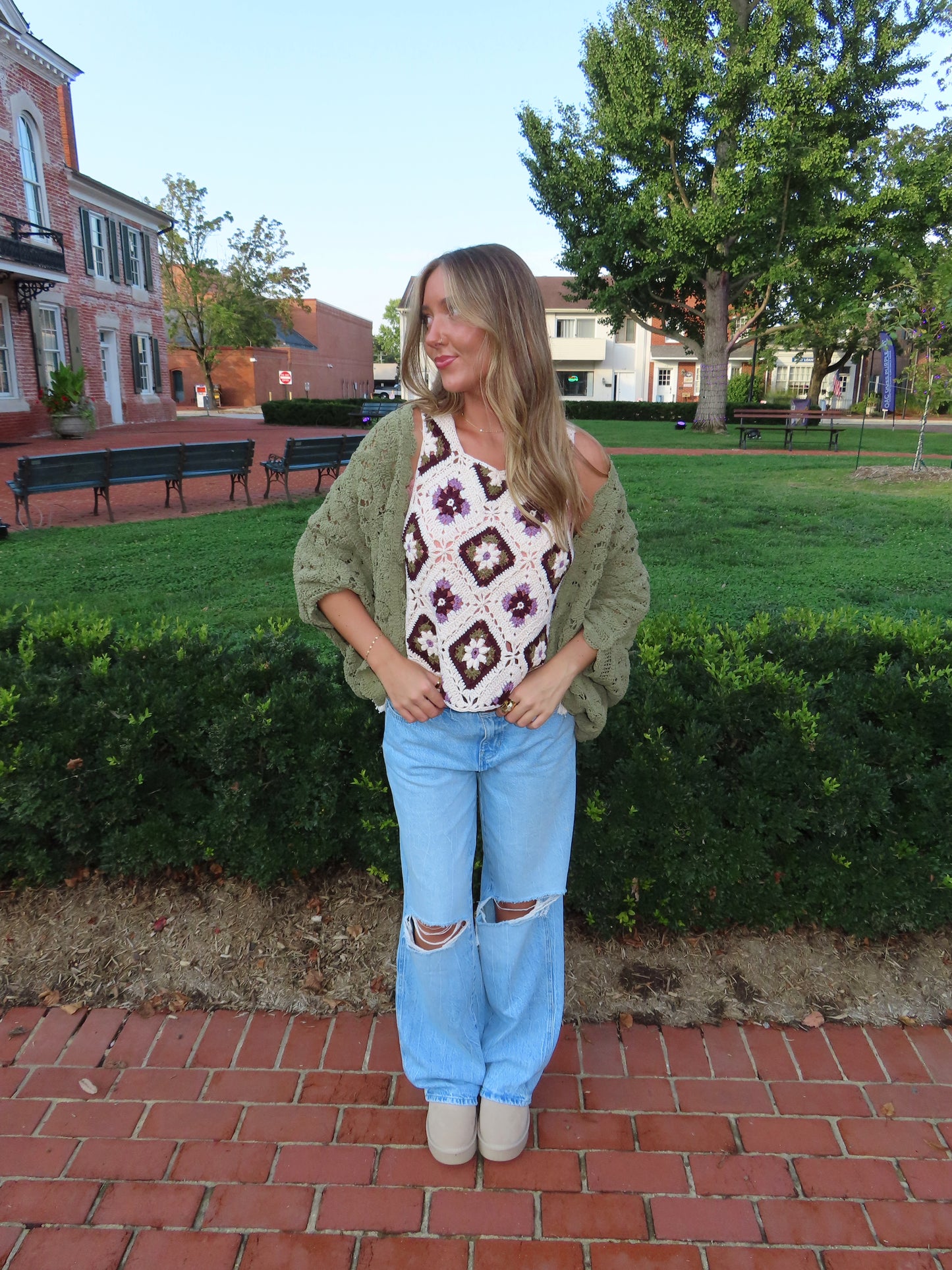 Autumn Petals Crochet Top