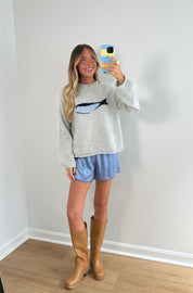 Dreamy Blue Silk Shorts