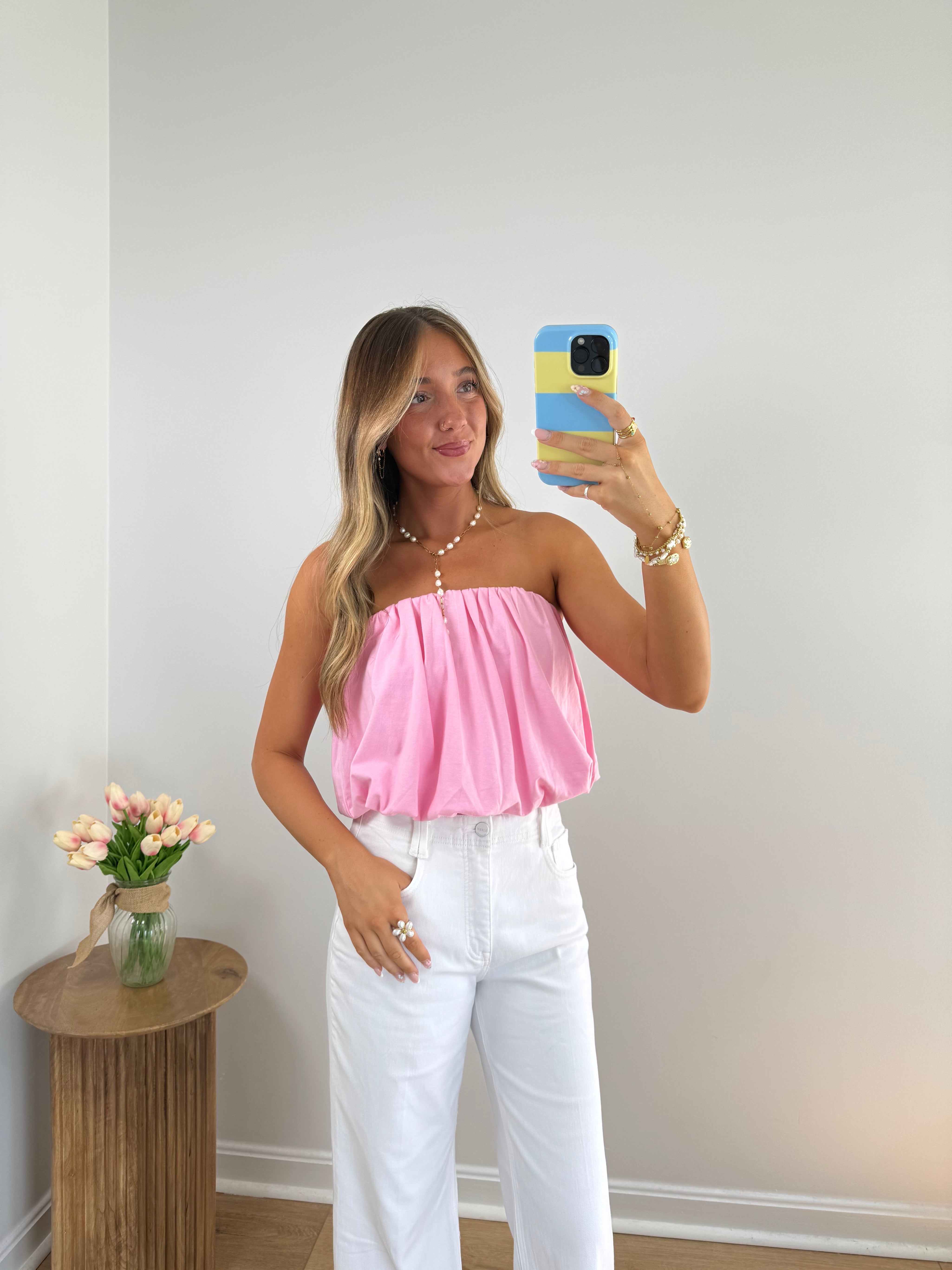 Bubble Tube Top (PINK & MINT)