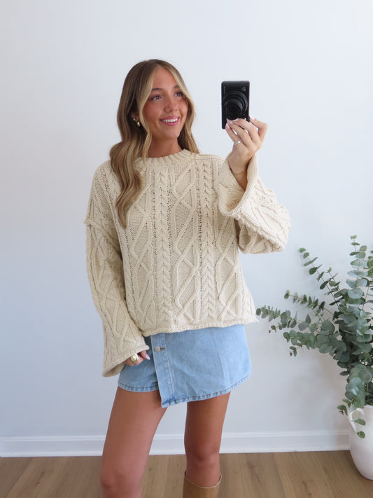 Haven Cable Knit Sweater