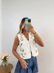 Sunny Stitch Quilted Vest