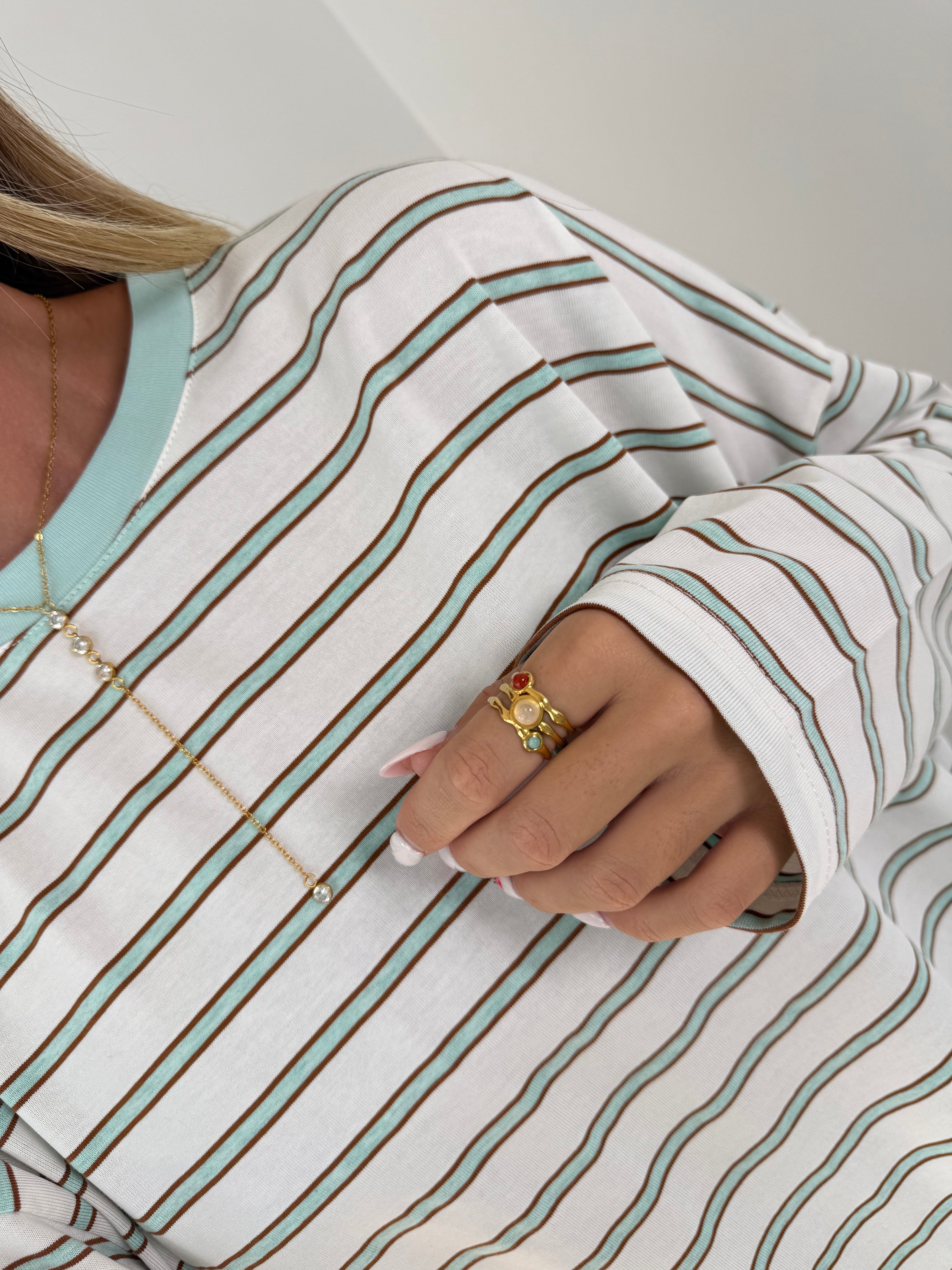 Riley Oversized Long Sleeve- Mint