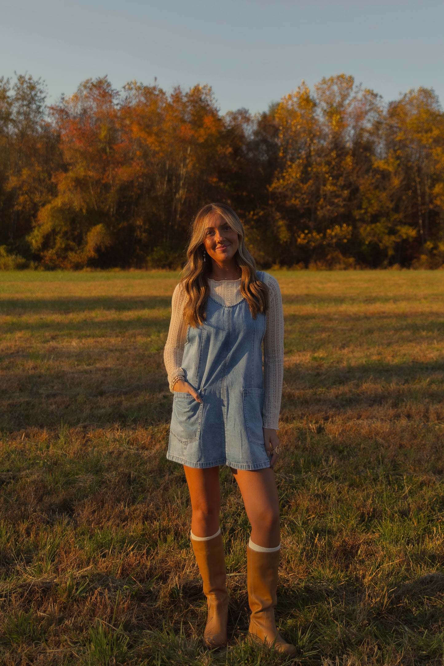 Vintage Skies Overall Dress