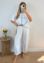 Stripe Denim Barrels