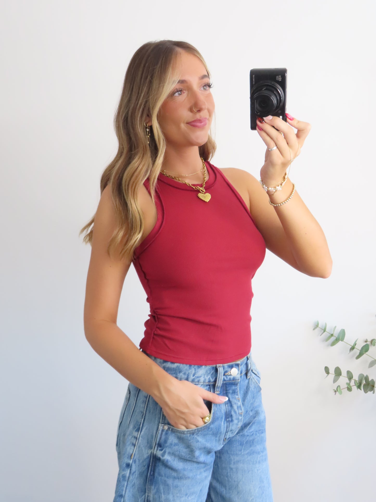 Freeform Inside Out Ribbed Tank