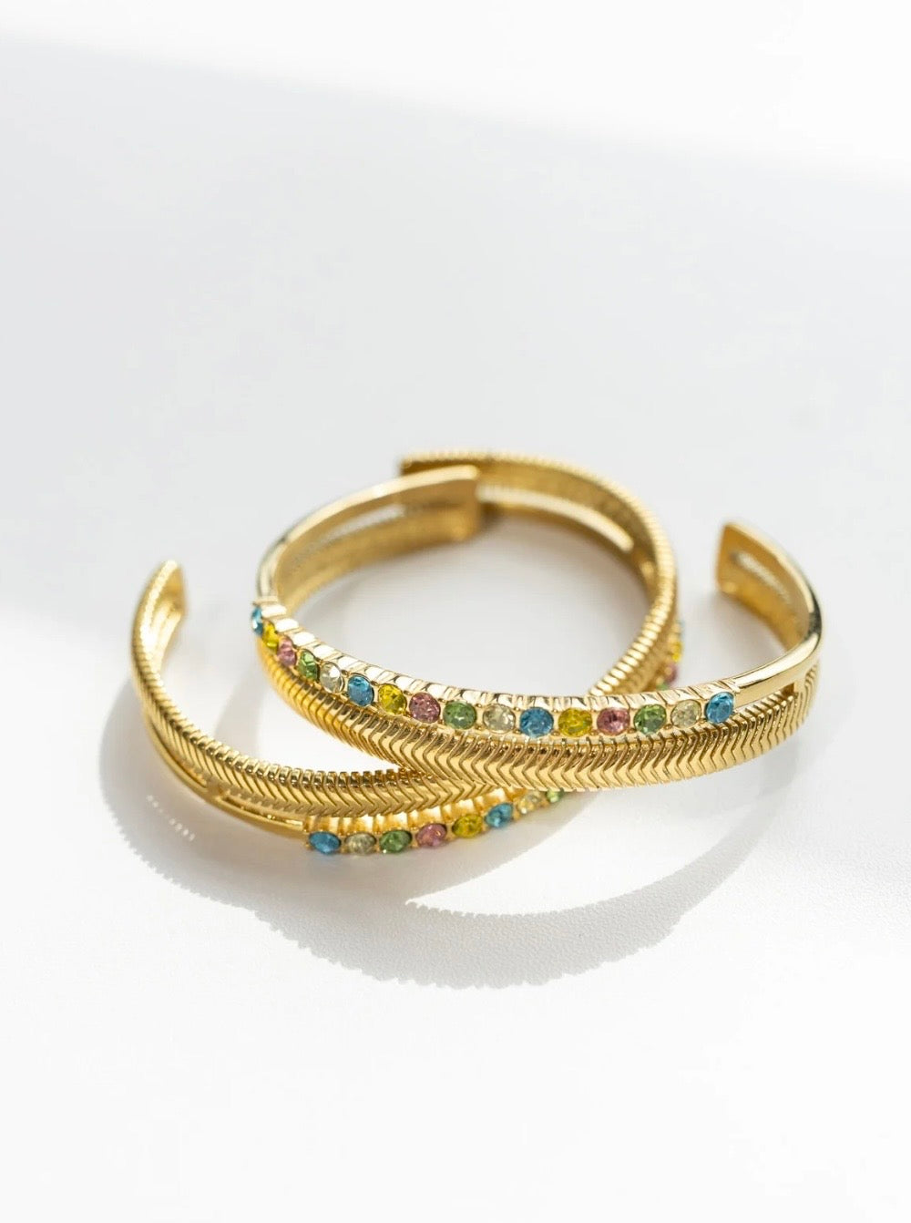 Colorful Crystal Cuff